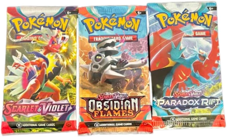 Pokemon TCG: Sealed 3-Booster Pack Lot | 30 Cards, Random Rare, Holo, V, VMAX, VSTAR Odds