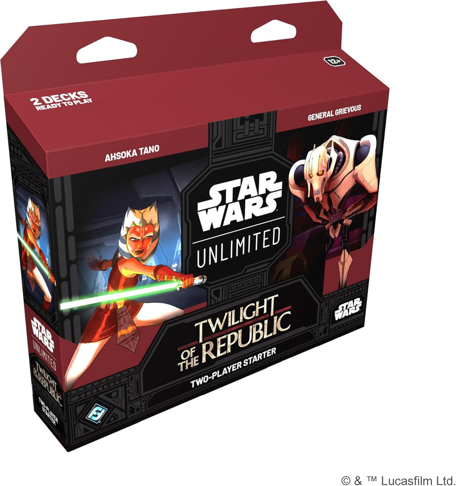 Asmodee Star Wars: Unlimited TCG Twilight of The Republic Starter Set - Master The Clone Wars! Trading Card Game for Kids and Adults, Ages 12+, 2 Players, 20 Min Playtime