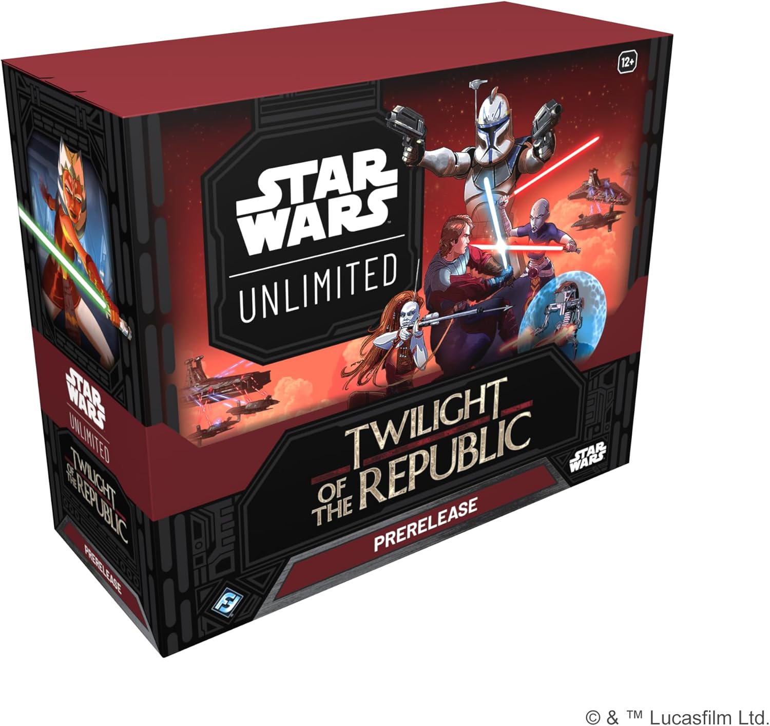 Star Wars: Unlimited TCG Twilight of The Republic PRERELEASE Box - Launch Your Clone Wars Adventure! Includes 6 Booster Packs, Ages 12+, 2+ Players, 20 Minute Playtime, Made by Fantasy Flight Games